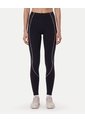 Leggins Regular Piping Contraste  Para Mujer Negro Atmos de Atmos