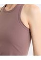 Camiseta Ajustada Training Aerius Skin  Para Mujer Café Atmos de Atmos