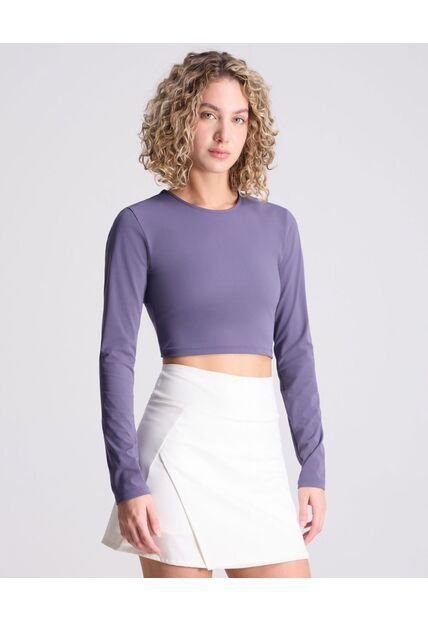 Camiseta Para Mujer Manga Larga Color Gris Oscuro Marca Atmos #31090149