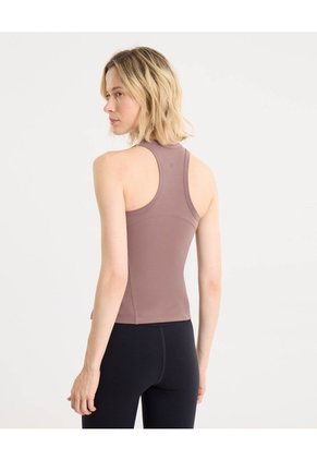 Camiseta Ajustada Training Aerius Skin  Para Mujer Café Atmos