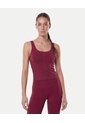 Camiseta Tank Top Aerius Skin  Para Mujer Vino Atmos de Atmos