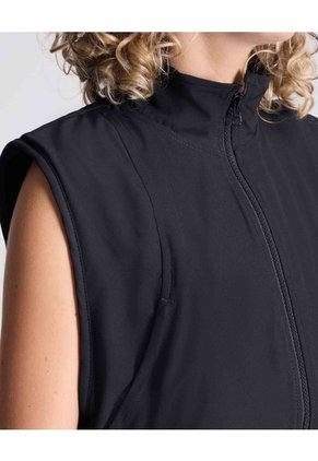 Chaleco Deportivo Cuello Alto  Para Mujer Negro Atmos