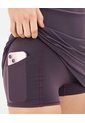Vestido Con Top Y Biker Interno Aerius Soft  Para Mujer Morado Atmos de Atmos