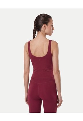 Camiseta Tank Top Aerius Skin Para Mujer Vino Atmos