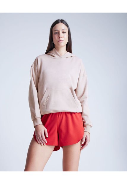 Buzo Para Mujer Hoodie Color Beige Marca Atmos #31060004