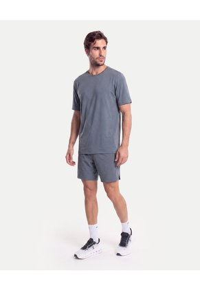 Camiseta Squared Tech Con Corte Para Hombre Gris Atmos