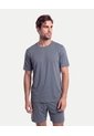 Camiseta Squared Tech Con Corte  Para Hombre Gris Atmos de Atmos