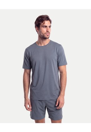 Camiseta Squared Tech Con Corte Para Hombre Gris Atmos