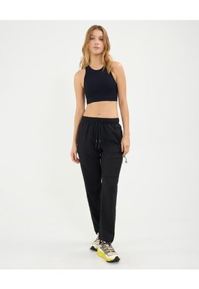 Top Seamless Cuello Halter  Para Mujer Negro Atmos