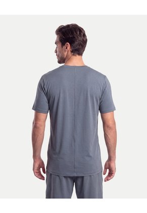 Camiseta Squared Tech Con Corte Para Hombre Gris Atmos