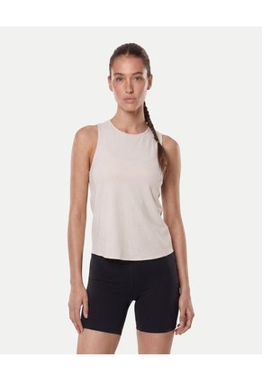 Camiseta Training Quadlife Para Mujer Crema Atmos