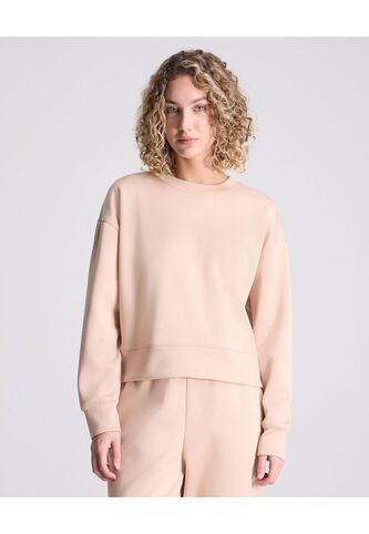 Buzo Para Mujer Cuello Redondo Color Beige Marca Atmos #31060048 Atmos