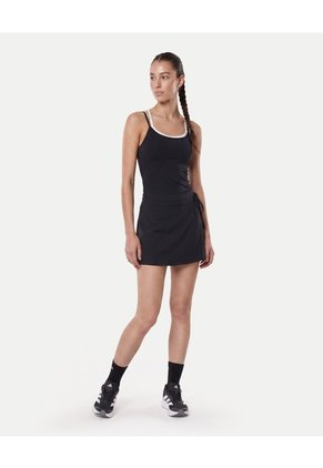 Falda Deportiva Abertura Ajustable Para Mujer Negro Atmos