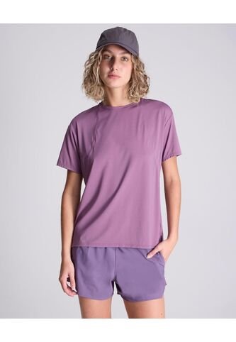 Camiseta Para Mujer Manga Corta Cuello Redondo Color Morado Marca Atmos #31090179 Atmos