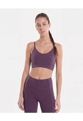 Top Soporte Bajo Copas Removibles Para Mujer Morado Atmos