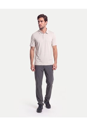 Polo Amplio En Algodón Para Hombre Beige Atmos