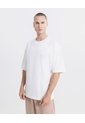 Camiseta Oversize Manga Corta Jeffrey  Para Hombre Blanco Atmos de Atmos