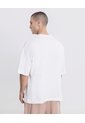 Camiseta Oversize Manga Corta Jeffrey  Para Hombre Blanco Atmos de Atmos
