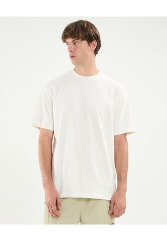 Camiseta Para Hombre Manga Corta Cuello Redondo Color Marfil Marca Atmos #32090029 Atmos