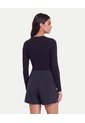 Camiseta Manga Larga Skimfit  Para Mujer Negro Atmos de Atmos