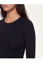 Camiseta Manga Larga Skimfit  Para Mujer Negro Atmos de Atmos