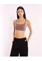 Top Deportivo Soporte Bajo Aerius  Para Mujer Café Atmos de Atmos