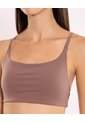 Top Deportivo Soporte Bajo Aerius  Para Mujer Café Atmos de Atmos
