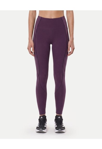 Leggins Regular Piping Contraste  Para Mujer Morado Atmos