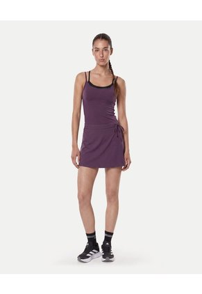Falda Deportiva Abertura Ajustable Para Mujer Morado Atmos