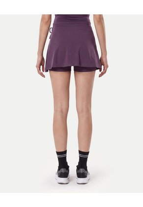 Falda Deportiva Abertura Ajustable Para Mujer Morado Atmos