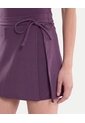 Falda Deportiva Abertura Ajustable  Para Mujer Morado Atmos de Atmos