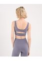 Top Soporte Medio Con Cut Out Aerius Skin  Para Mujer Gris Atmos de Atmos