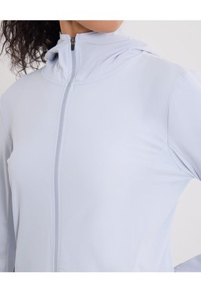 Chaqueta Deportiva Hoodie Básica Para Mujer Azul Atmos