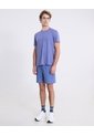 Camiseta Corte Láser Regular Fit  Para Hombre Azul Atmos de Atmos