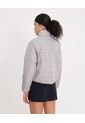 Chaqueta Acolchada Cuello Alto  Para Mujer Gris Atmos de Atmos