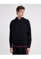 Buzo Hoodie Básico Plush  Para Hombre Negro Atmos de Atmos