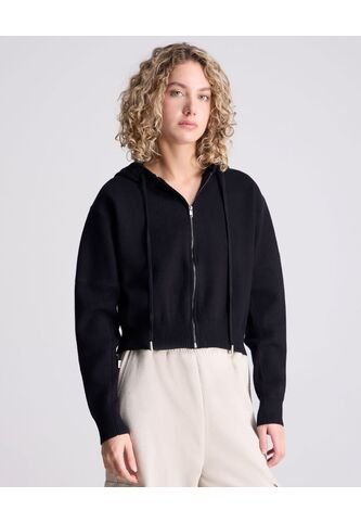 Saco Para Mujer Zipper Color Negro Marca Atmos #31330003 Atmos