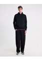 Buzo Hoodie Básico Plush  Para Hombre Negro Atmos de Atmos