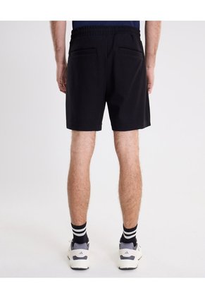 Bermuda Regular Fit Tela Técnica  Para Hombre Negro Atmos