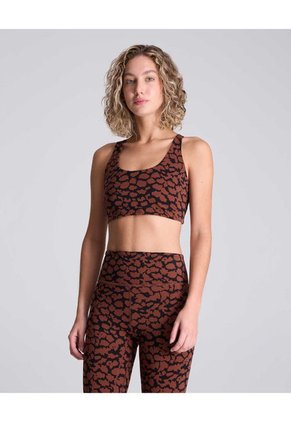 Top Para Mujer Top Color Café Oscuro Marca Atmos #31220122