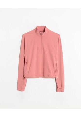 Buzo Cuello Alto Con Bolsillos  Para Mujer Rosa Atmos Atmos