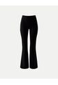 Pantalón Flare Tela Técnica Fluida  Para Mujer Negro Atmos de Atmos