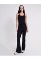 Pantalón Flare Tela Técnica Fluida  Para Mujer Negro Atmos de Atmos