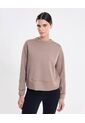 Buzo Cuello Redondo Plush Suave  Para Mujer Café Atmos de Atmos