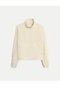 Chaqueta Rompevientos Half Zipper  Para Mujer Beige Atmos de Atmos