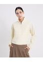 Chaqueta Rompevientos Half Zipper  Para Mujer Beige Atmos de Atmos