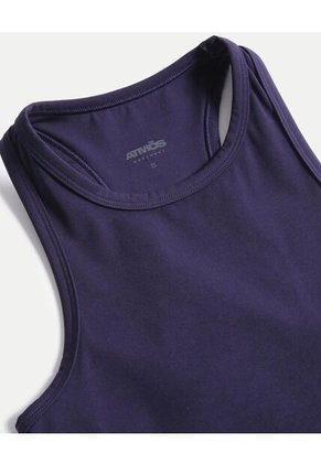Camiseta Ajustada Training Aerius Skin Para Mujer  Deportiva  Color Azul Marca Atmos