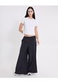 Pantalón Amplio Microconfort Fluido  Para Mujer Negro Atmos de Atmos