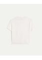 Camiseta Manga Corta Boxy  Para Mujer Blanco Atmos de Atmos
