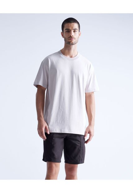 Camiseta Para Hombre Manga Corta Color Crema Marca Atmos #32090062